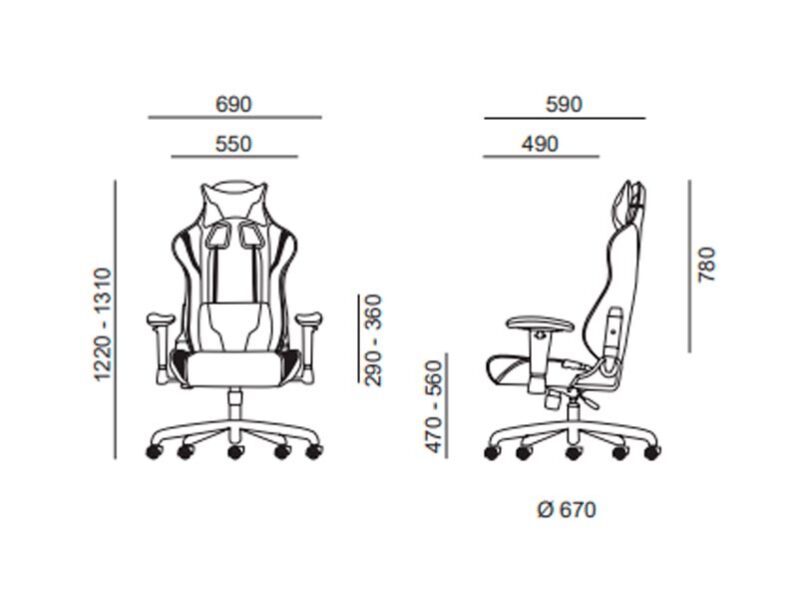 Silla gaming mod. Magnum-08